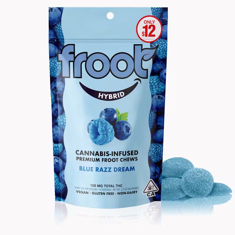 Froot | Blue Razz Dream Gummies | Hybrid | 100mg