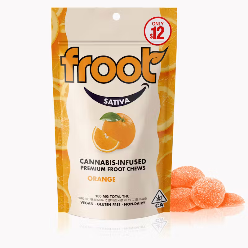 Froot | Orange Tangie Gummies | Sativa | 100mg