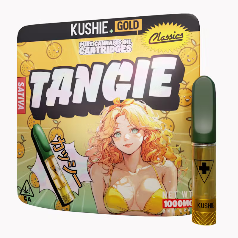 Kushie+ | Tangie | Sativa | Gold | 1g | Vape Cartridge