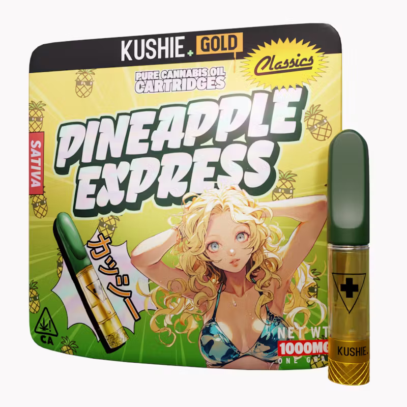 Kushie+ | Pineapple Express | Sativa | Gold | 1g | Vape Cartridge
