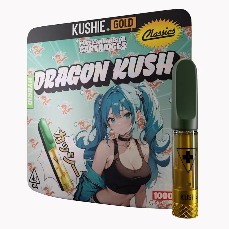 Kushie+ | Dragon Kush | Hybrid | Gold | 1g | Vape Cartridge