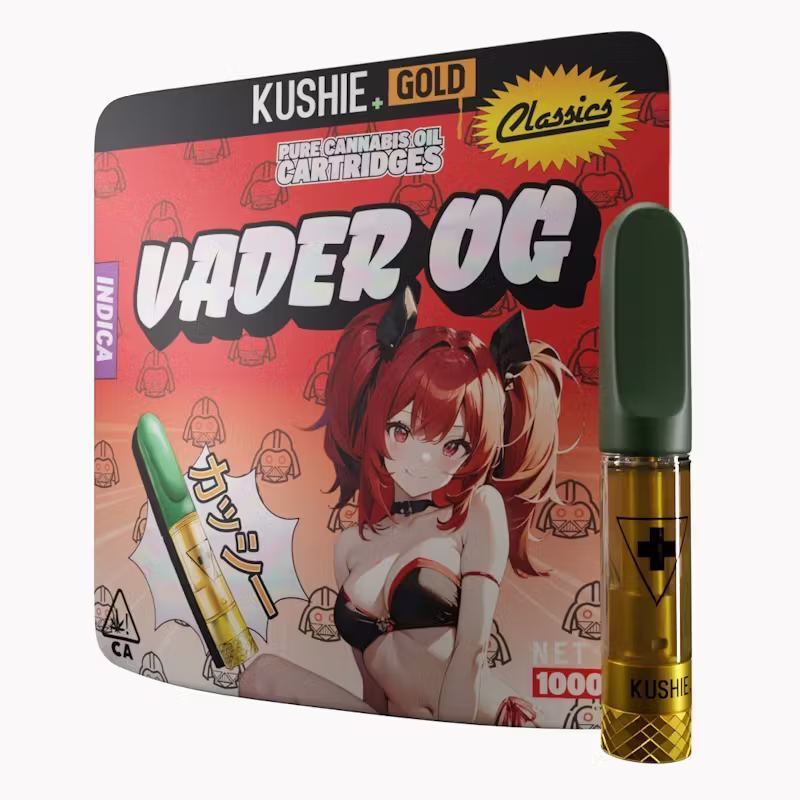 Kushie+ | Vader OG | Indica | Gold | 1g | Vape Cartridge