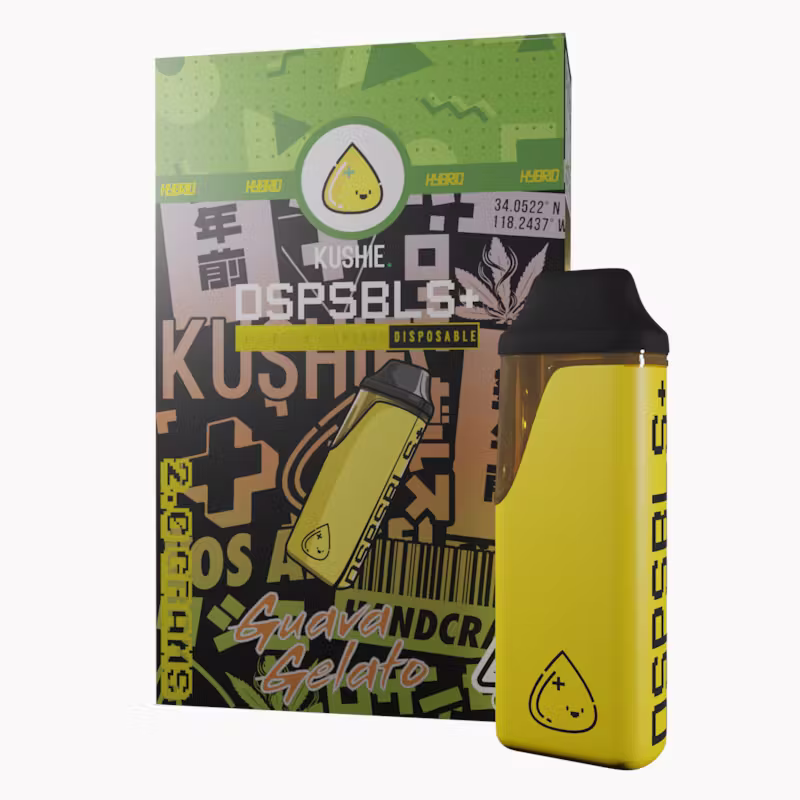 Kushie DSPSBLS+ | Guava Gelato | Hybrid | 2g | Pocket Live Resin Diamonds All In One