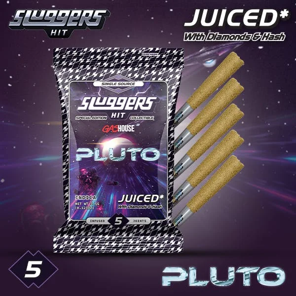 Sluggers x Gas House - Infused Prerolls - 3.5g 5pk - PLUTO