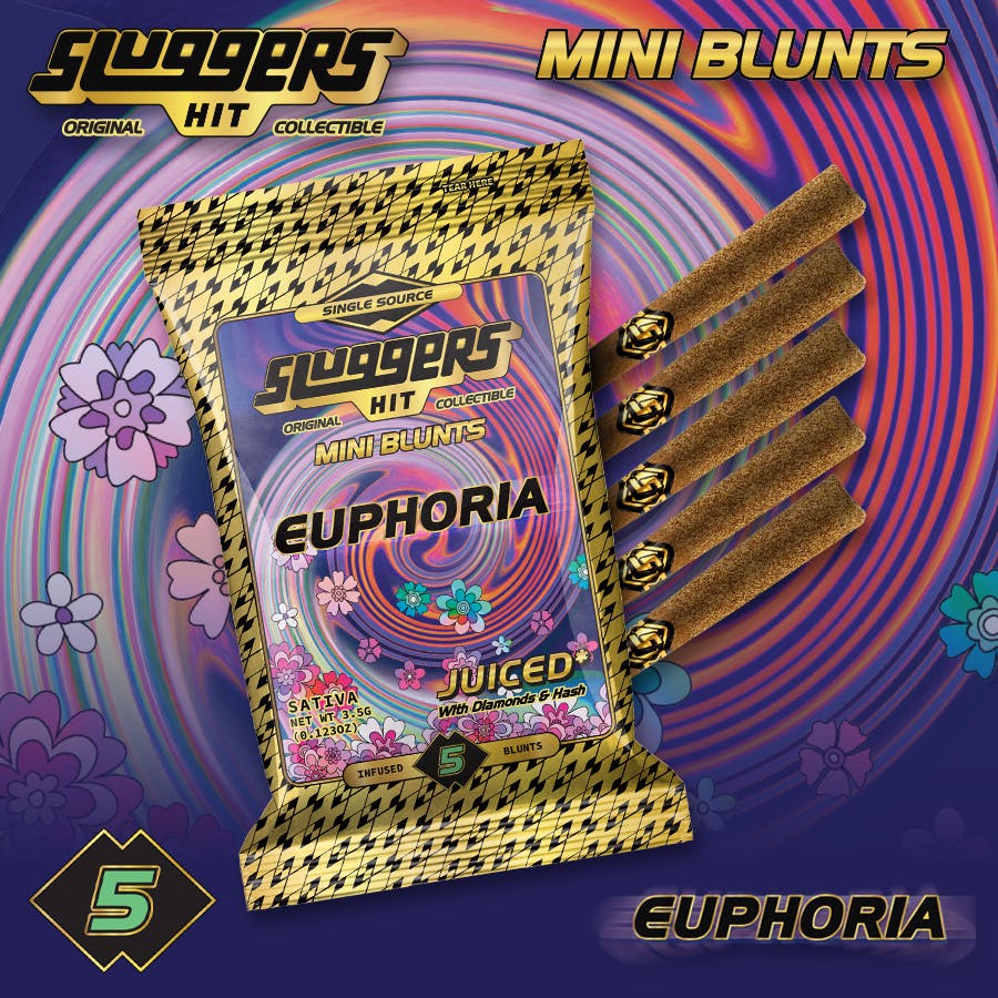 Sluggers - Infused Mini Blunts - 3.5g 5pk - Euphoria