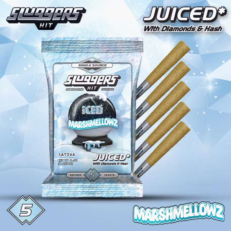 Sluggers | Infused Prerolls | Iced Marshmellowz | 3.5g | 5pk